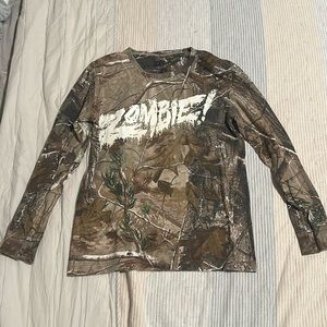 Flatbush Zombies - Camo Long Sleeve Shirt - The Glorious Dead - Size Small
